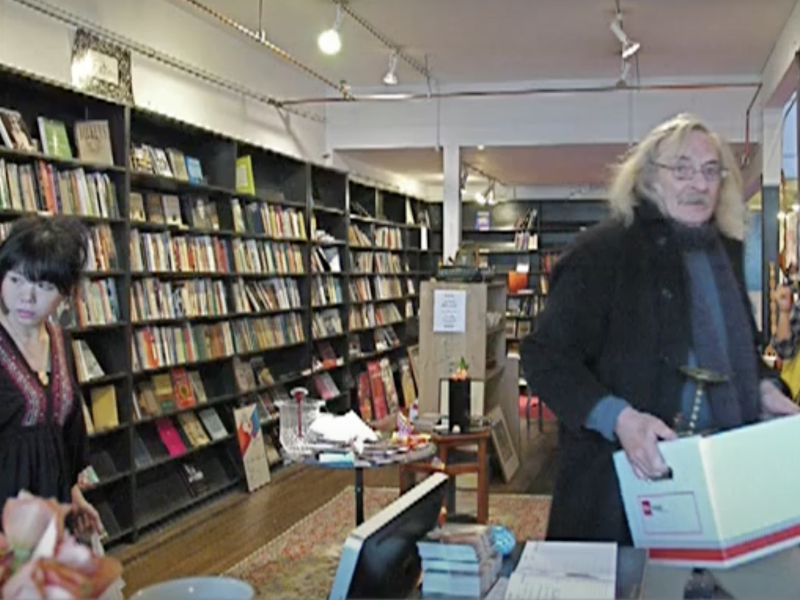 Abandoned planet closing with a shot of Jack Hirschman