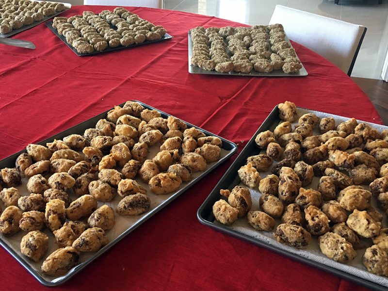 Making cocktail-sized chiles rellenos for the holidays