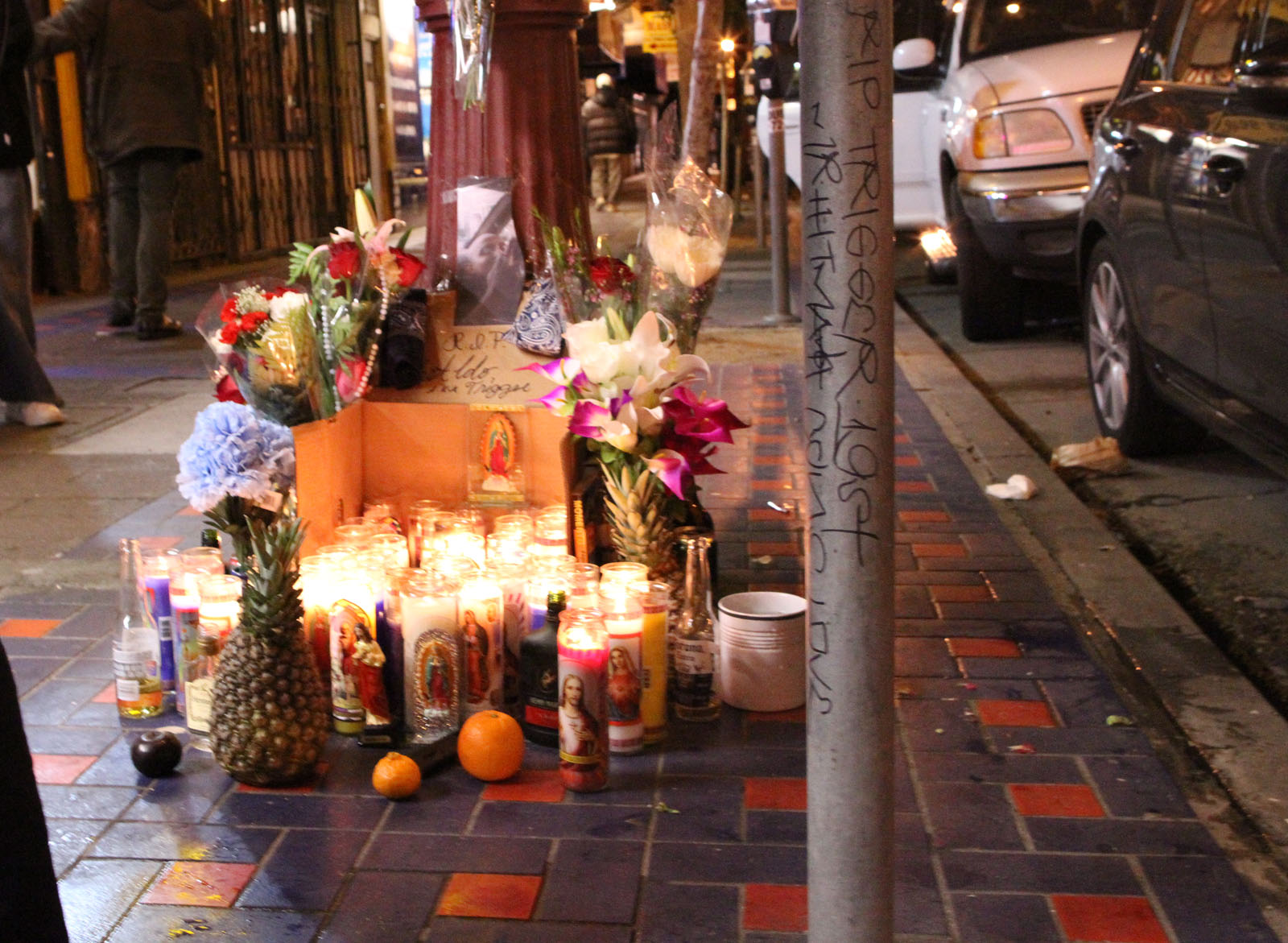 Memorial for Aldo, AKA Trigger. Photo by Octavio Lopez Raygoza