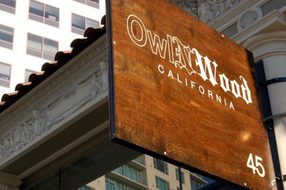 Photo shows Owl N Wood sign