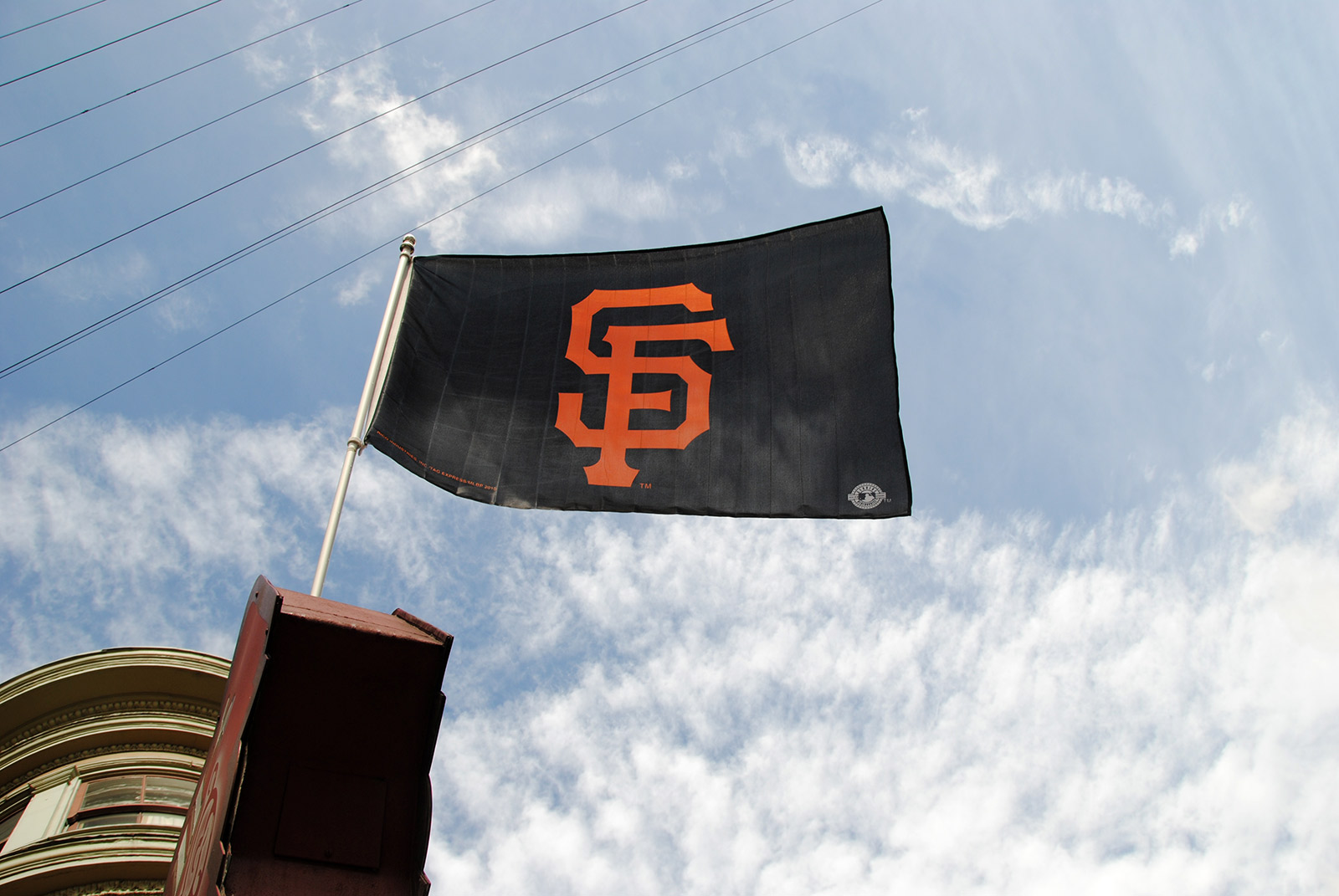 Image shows an SF Giants Flag