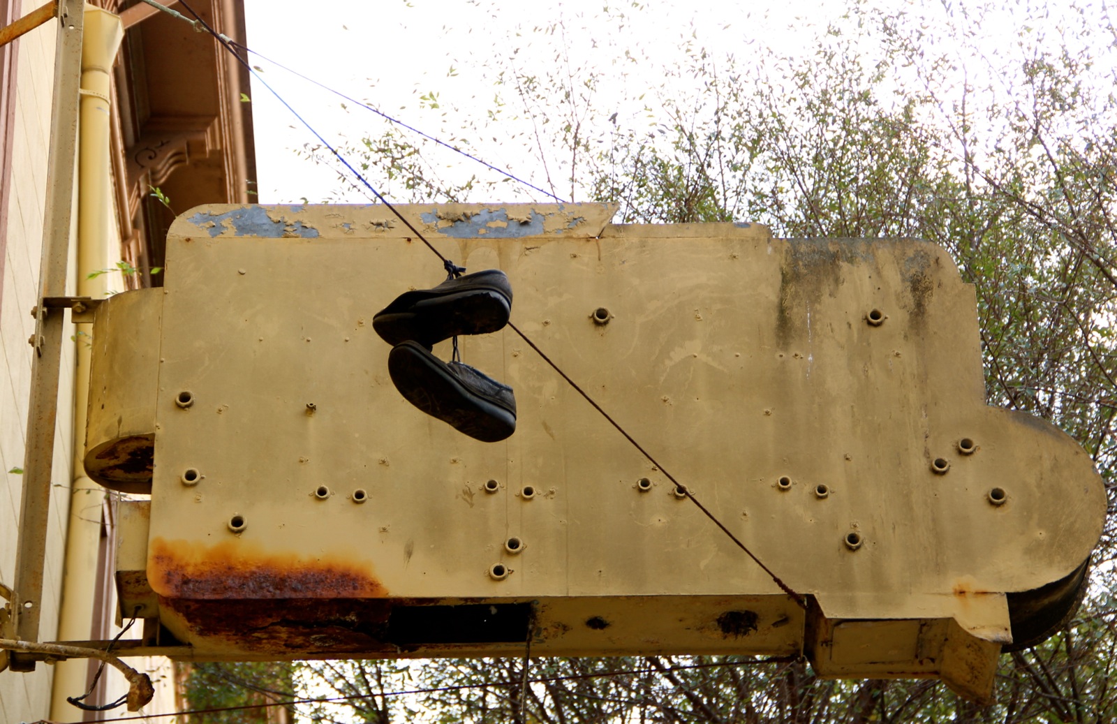 shoes on a wire