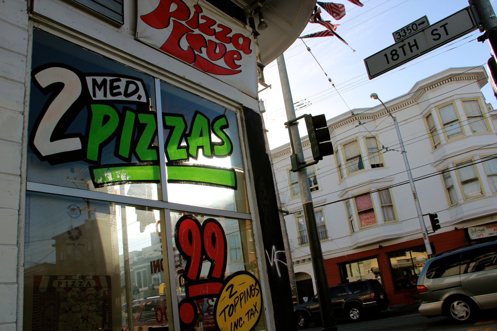 pizza love window display