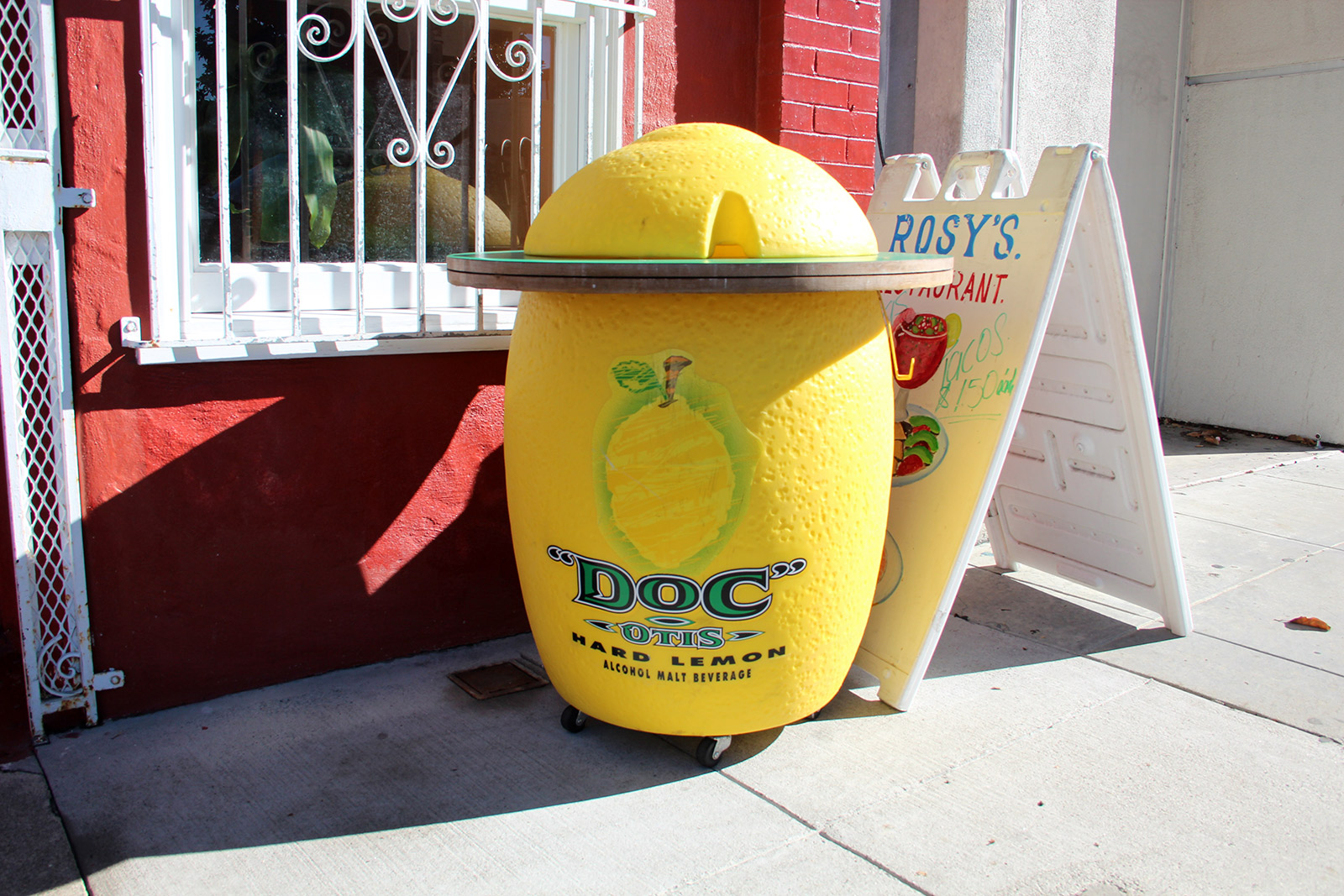 Image shows a plastic lemon