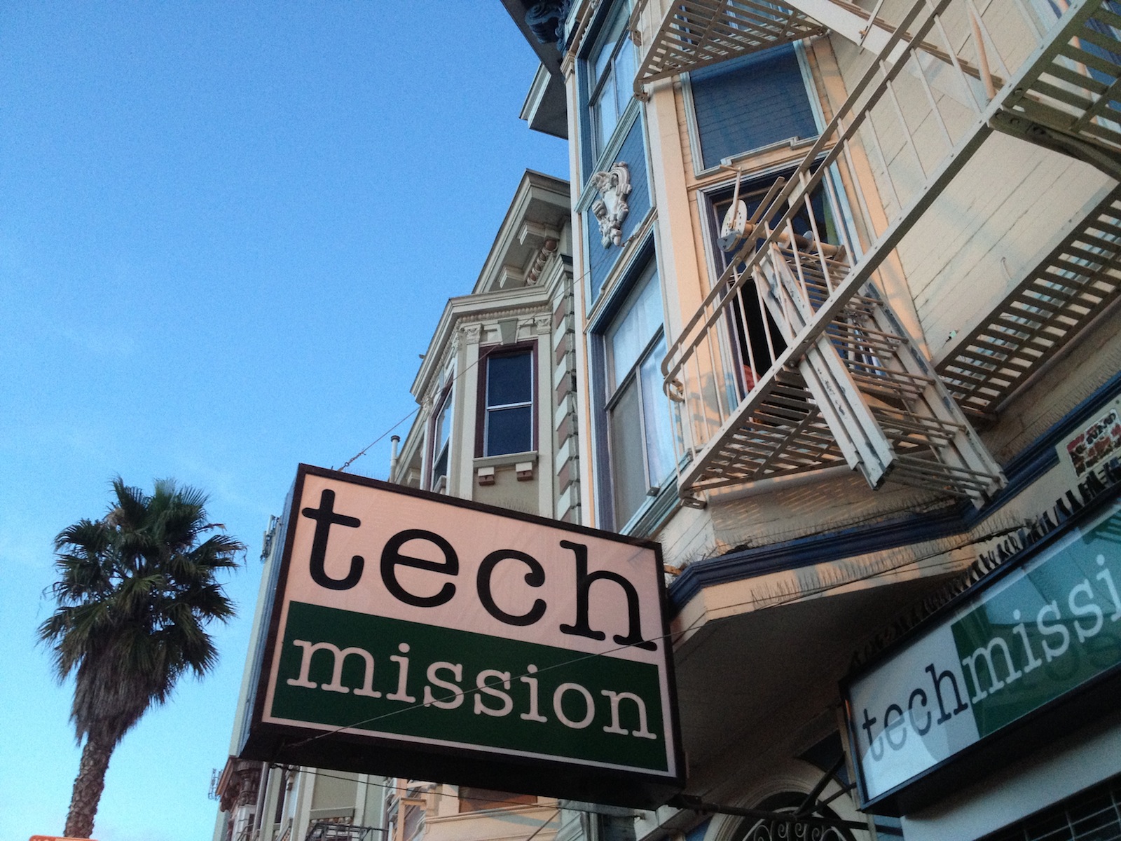 Business sign for Tech Mission
