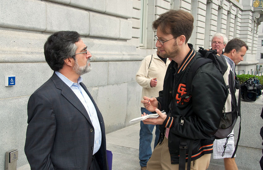 Joe Eskenazi on the job