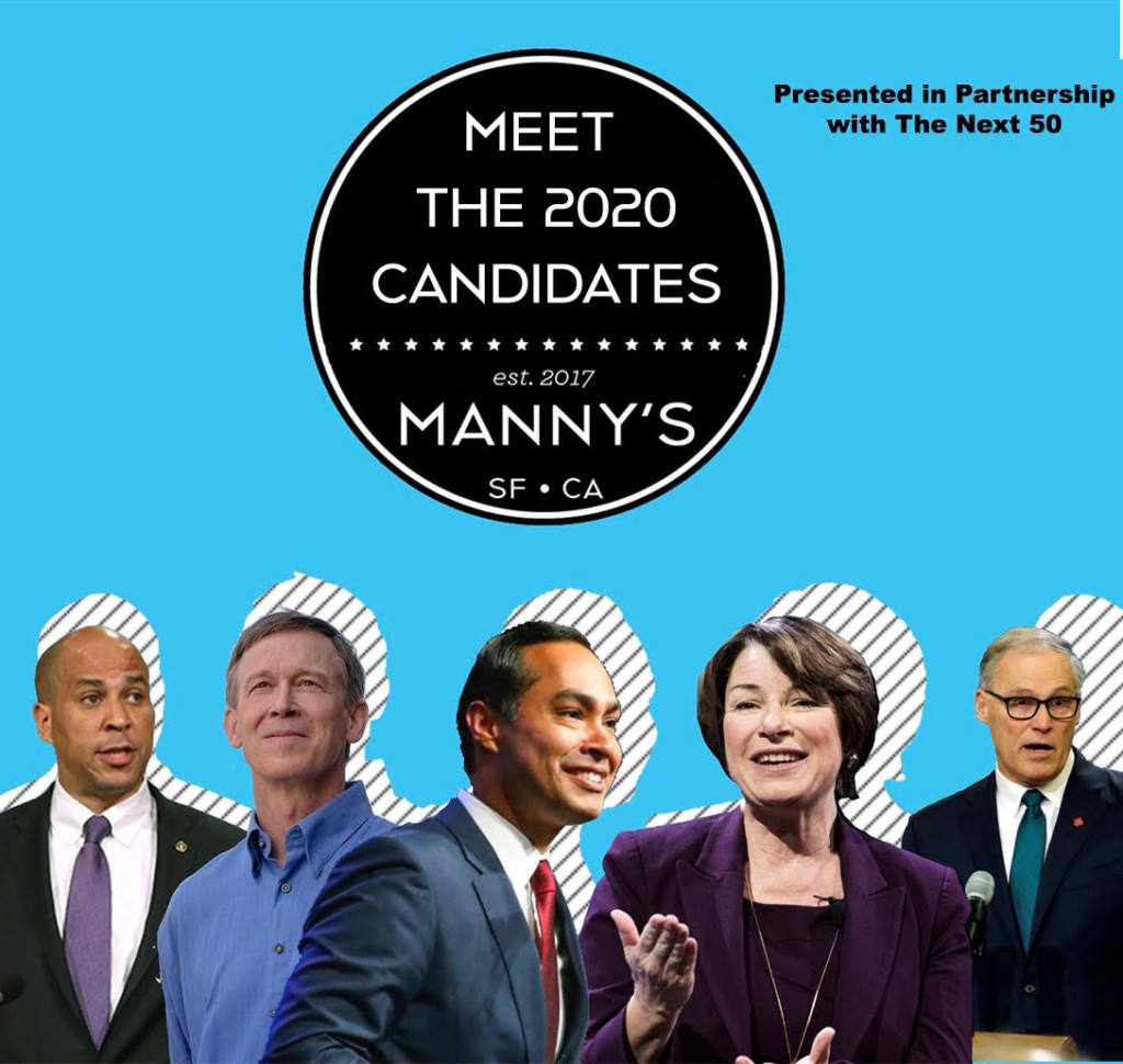 presidential candidates at Manny's