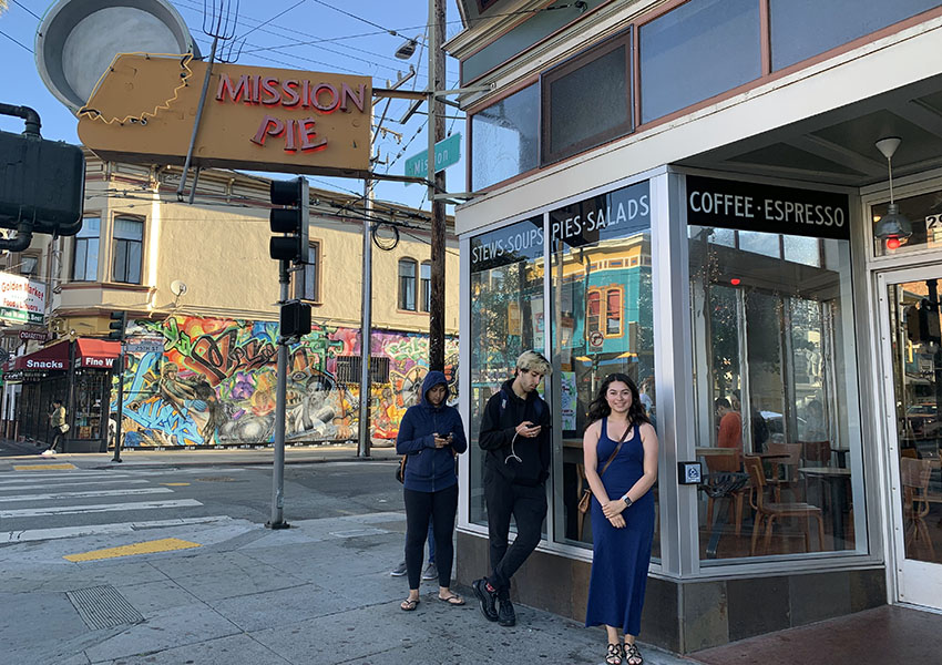 First in line at Mission Pie