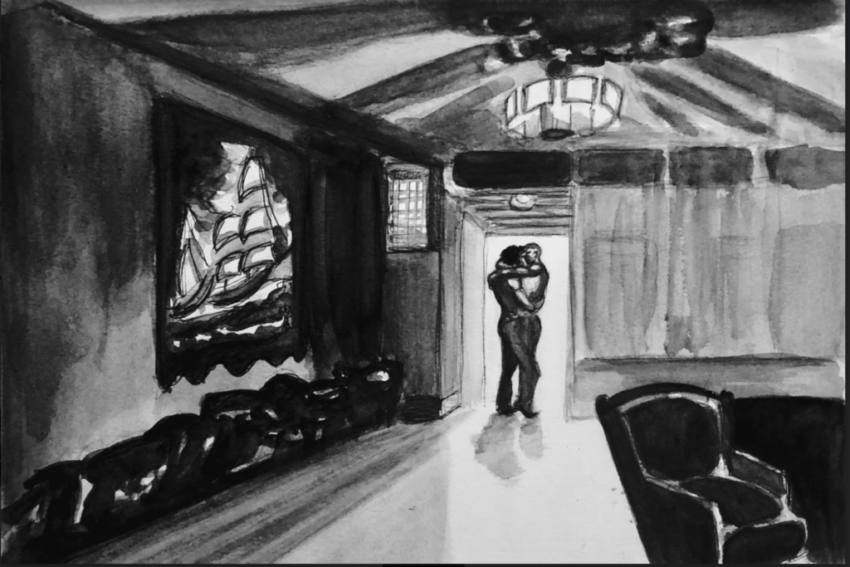 smooching at Virgil's Sea Room