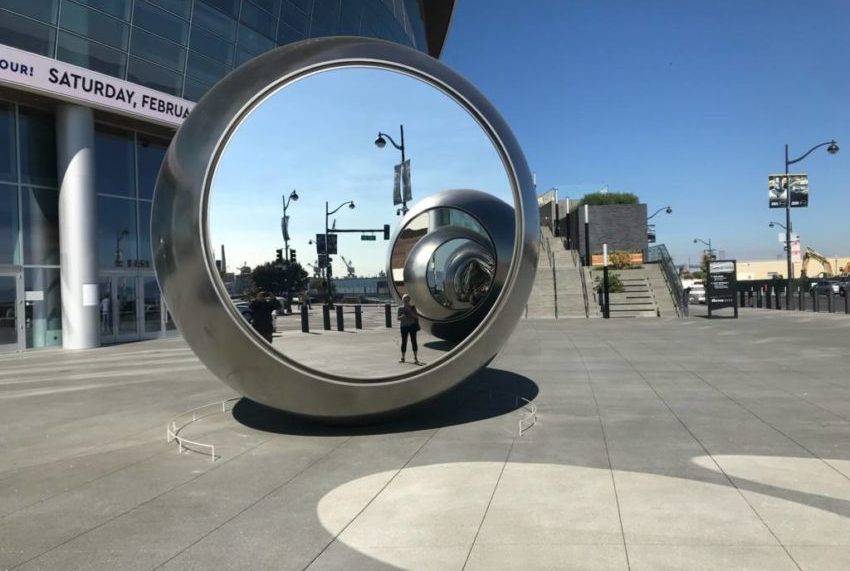 Near the Warriors arena