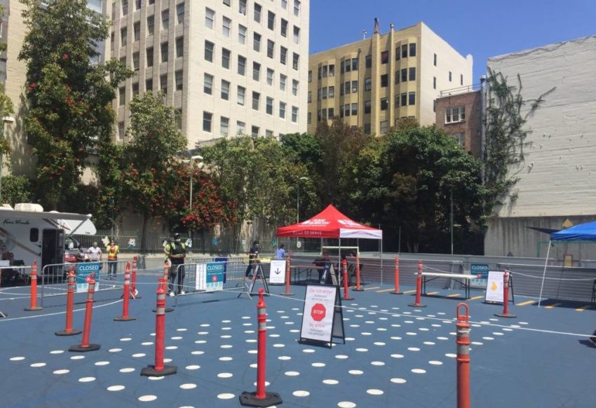 COVID-19 testing site