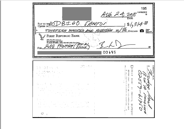 "Rodbigo" Santos: A check to Ahsha Safaí