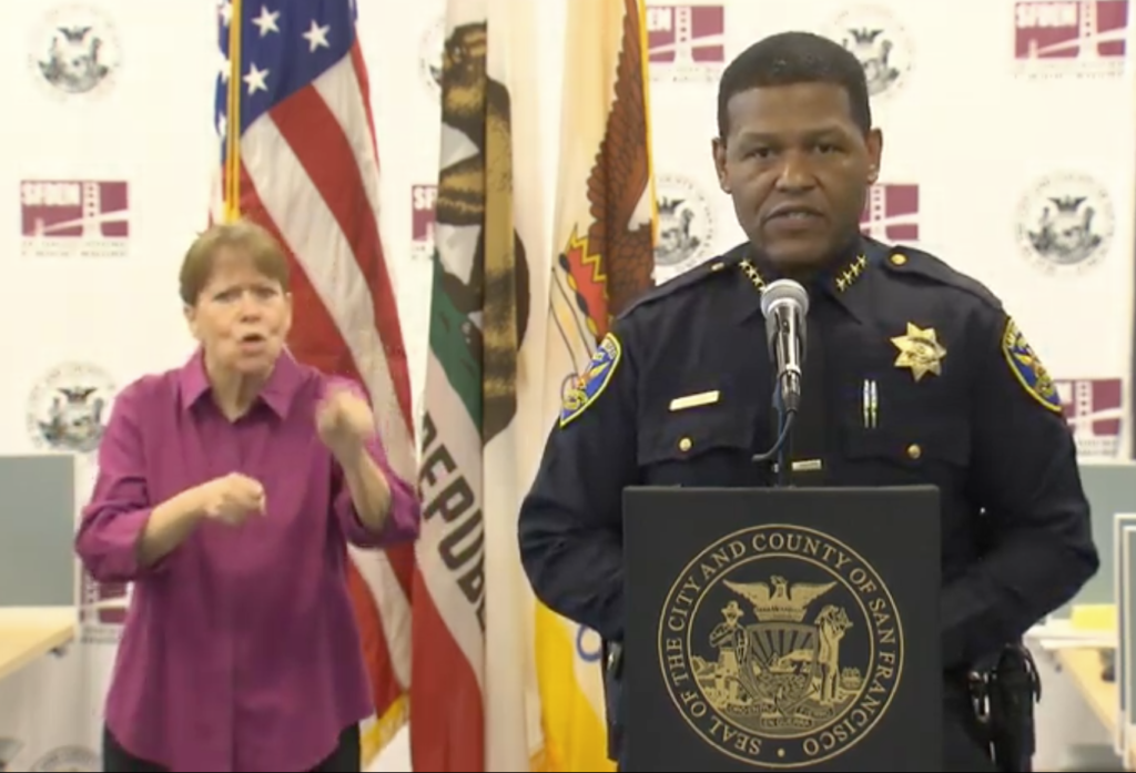 Chief Scott talking about curfew