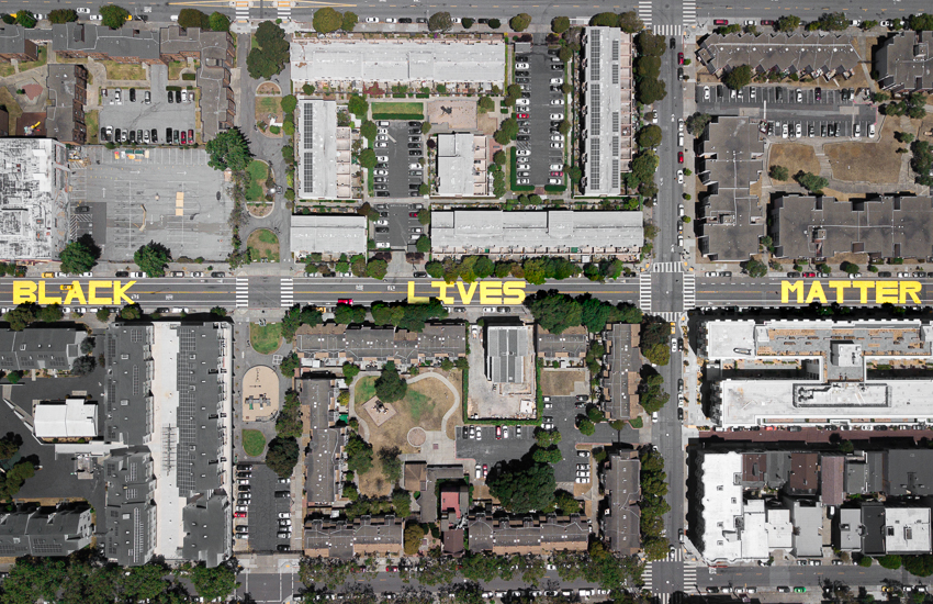 Black Lives Matter street mural