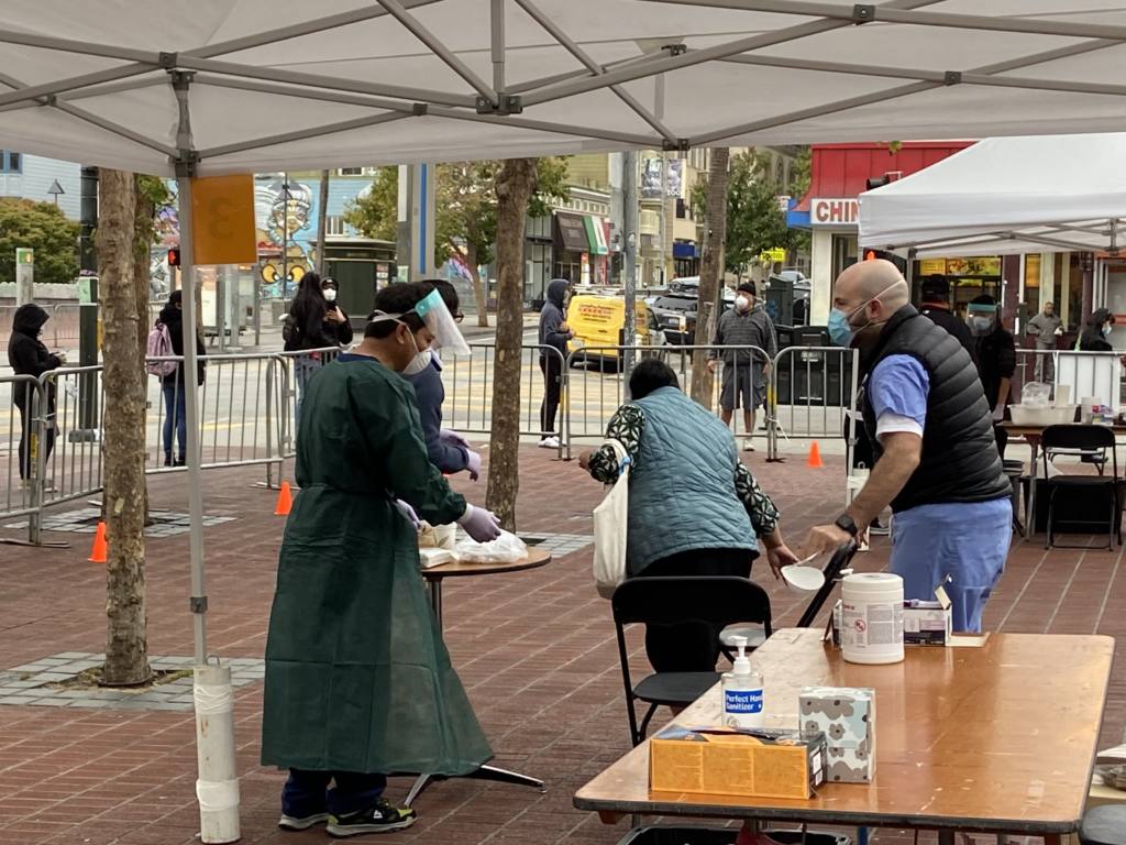 testing site at 24th St BART