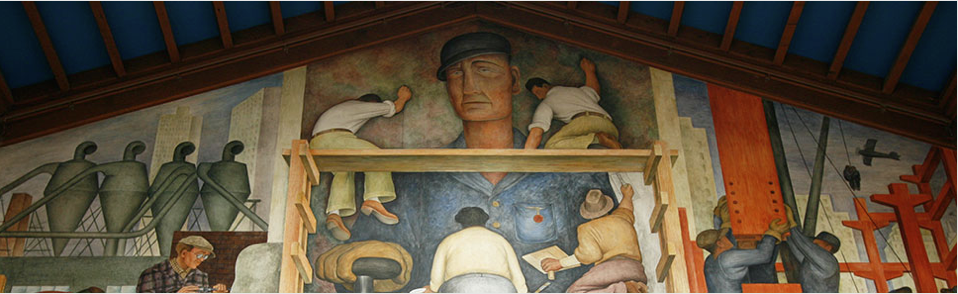 the Diego Rivera mural