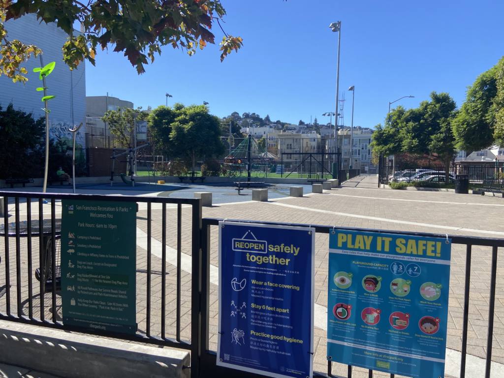 SF playgrounds reopen
