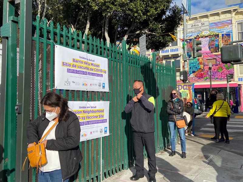 Day one of community-led vaccinations in SF’s Mission District