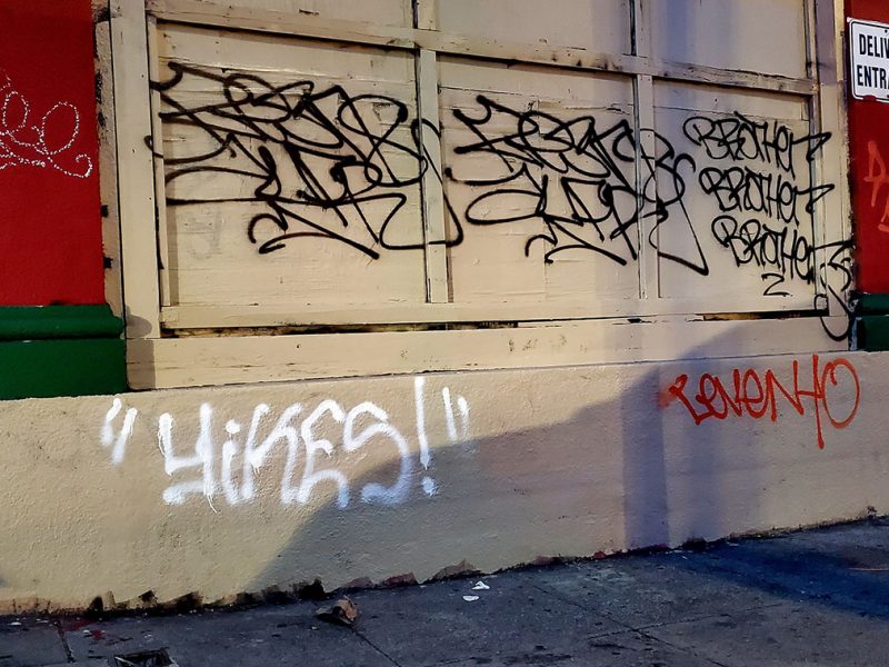 Graffiti at Albion and 16th