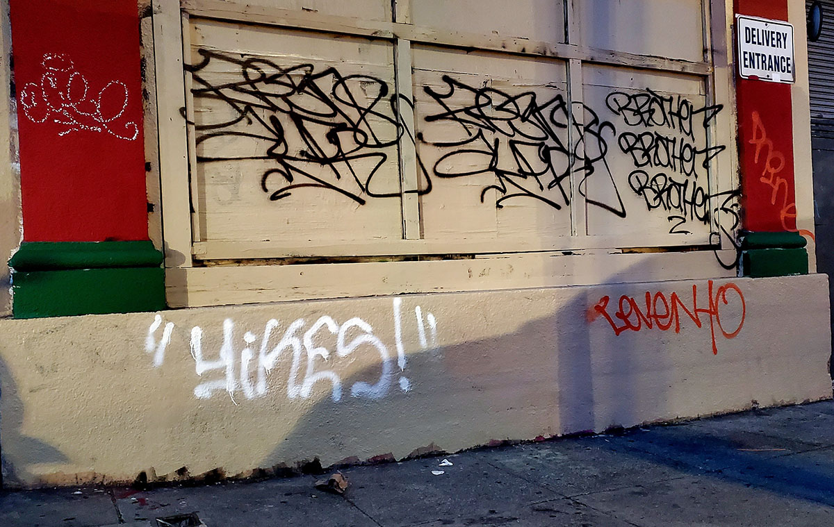 Graffiti at Albion and 16th