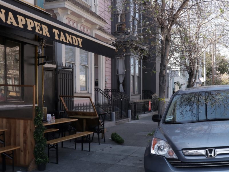 The Napper Tandy storefront, the site of the collision on April 20,2021.