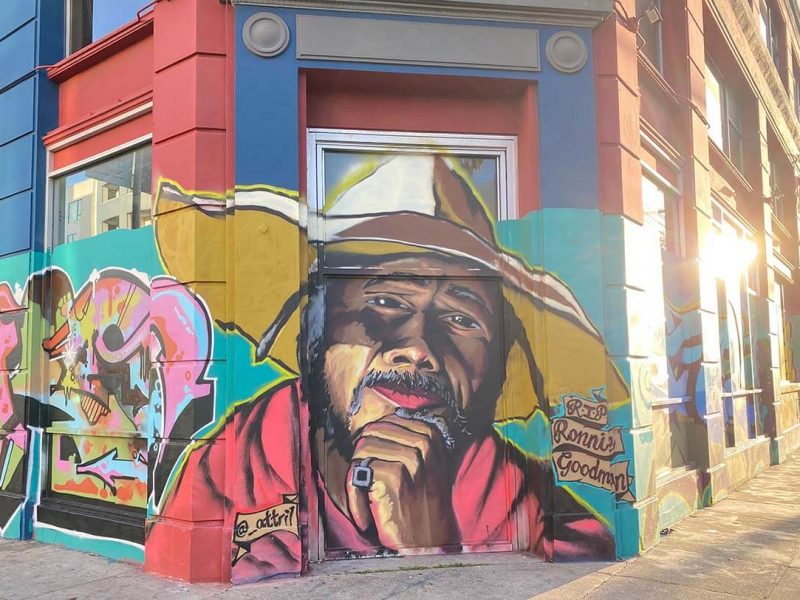 Ronnie Goodman tribute at Mission and 15th Streets.