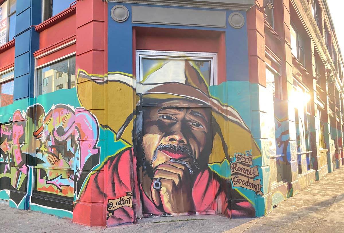 Ronnie Goodman tribute at Mission and 15th Streets.