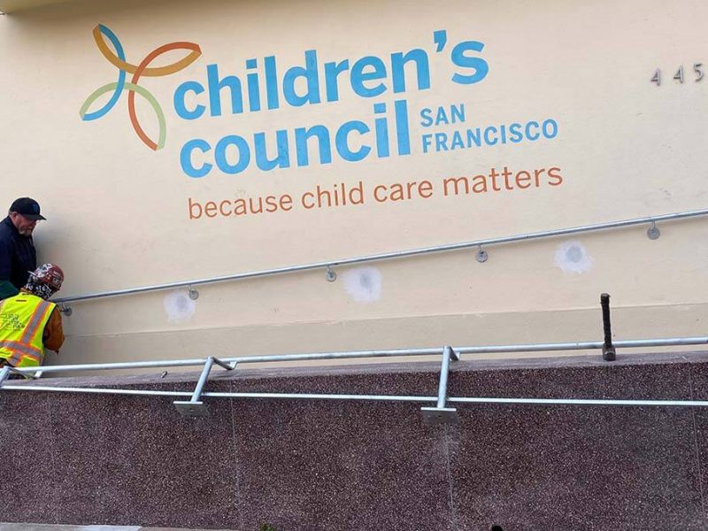 New rails at the Children's Council in SF.