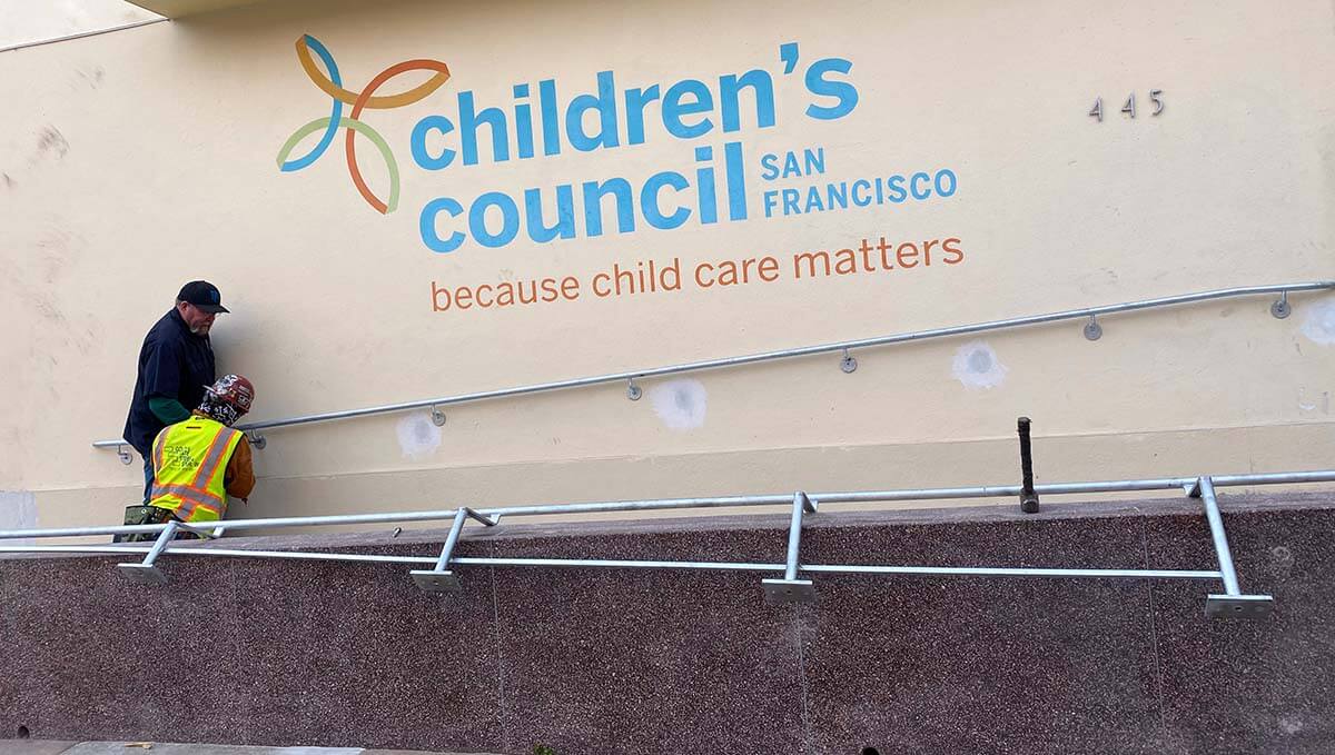 New rails at the Children's Council in SF.