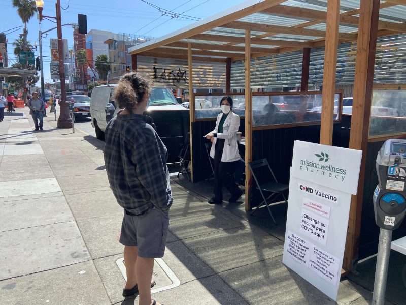 vaccine site at Cafe La Taza
