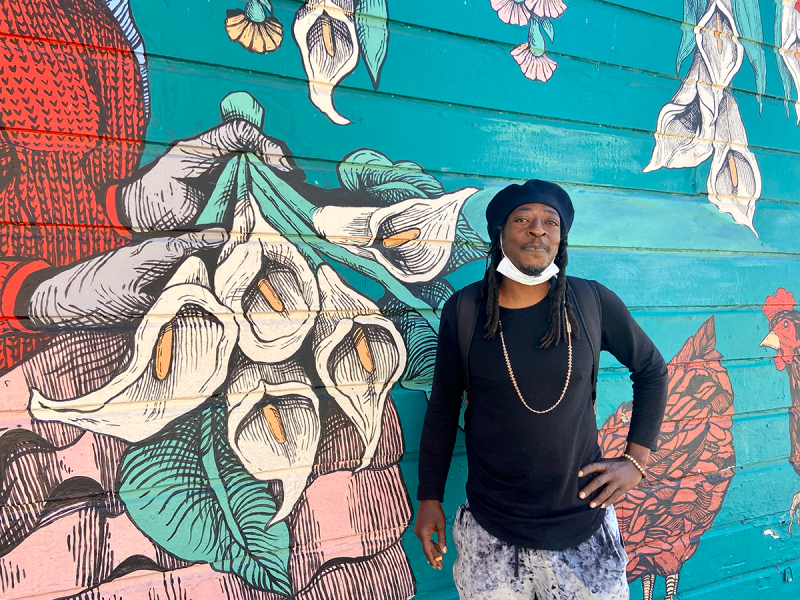 Diamond Vibes, as captured by Clara-Sophia Daly. Afrolicious musician San Francisco, CA.