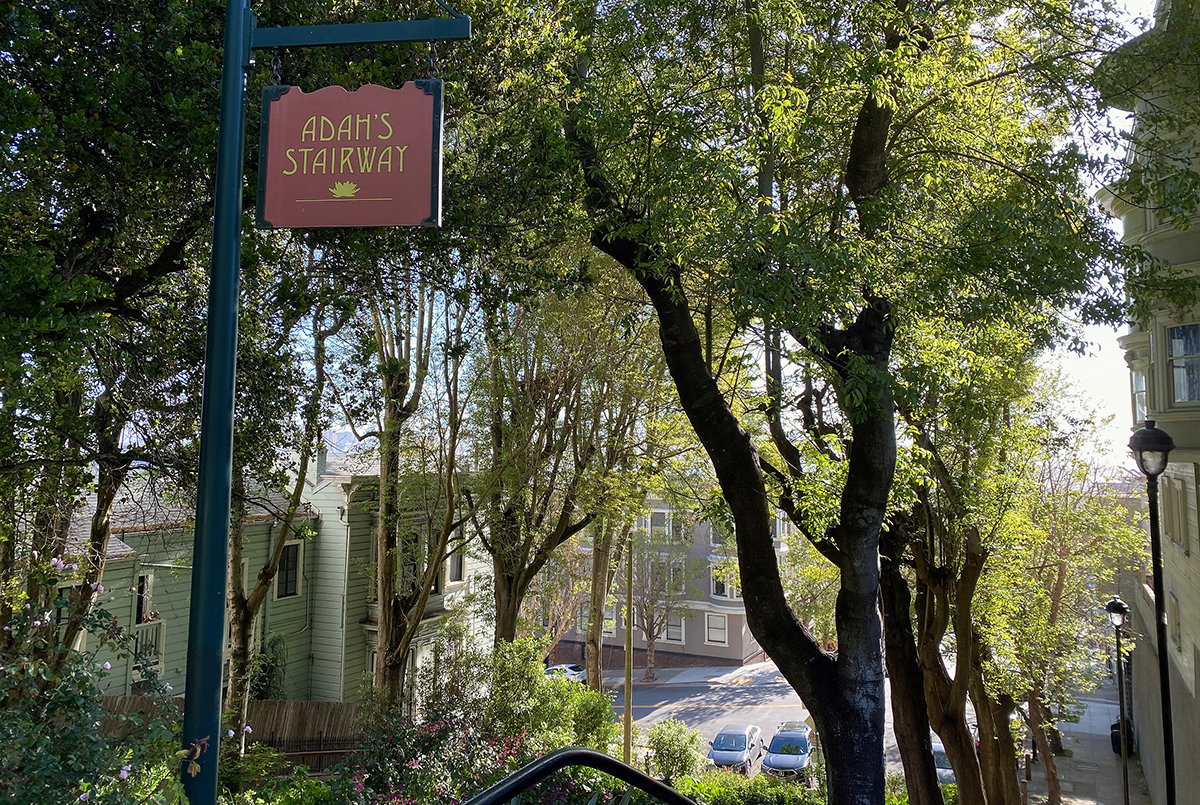 Adah's stairway, Waller & Broderick Street Park