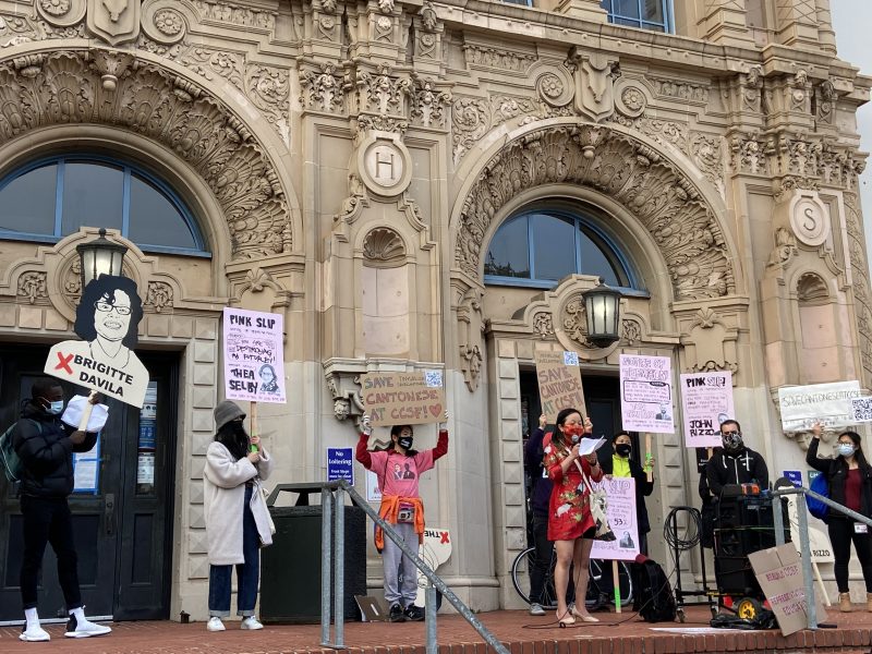 City College, cuts, march, Mission High School, rally