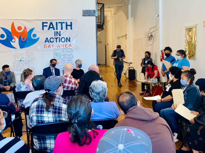 Tenant organizers discuss rent relief programs.