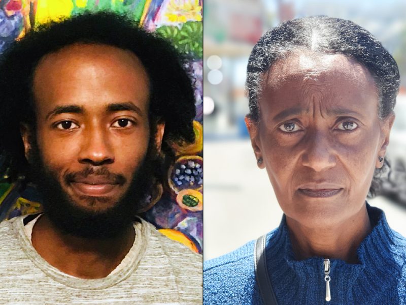 Maereg Tafesse and Legawork Assefa side by side