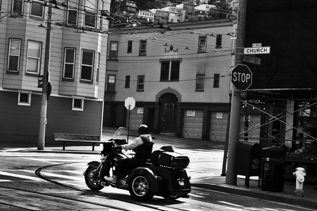 Motorcycle at 30th and Church