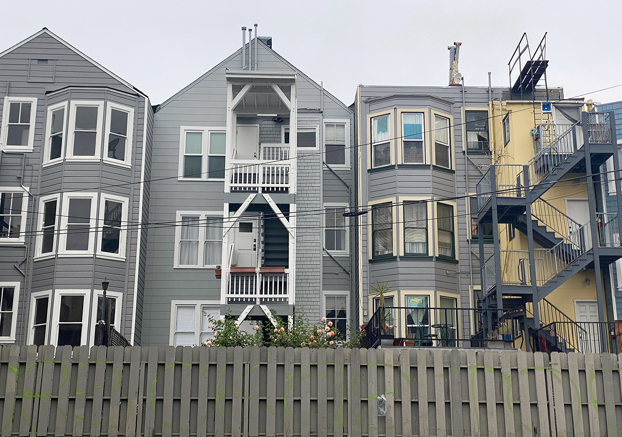 Flowers, from Valencia Street. Photo by Lydia Chávez