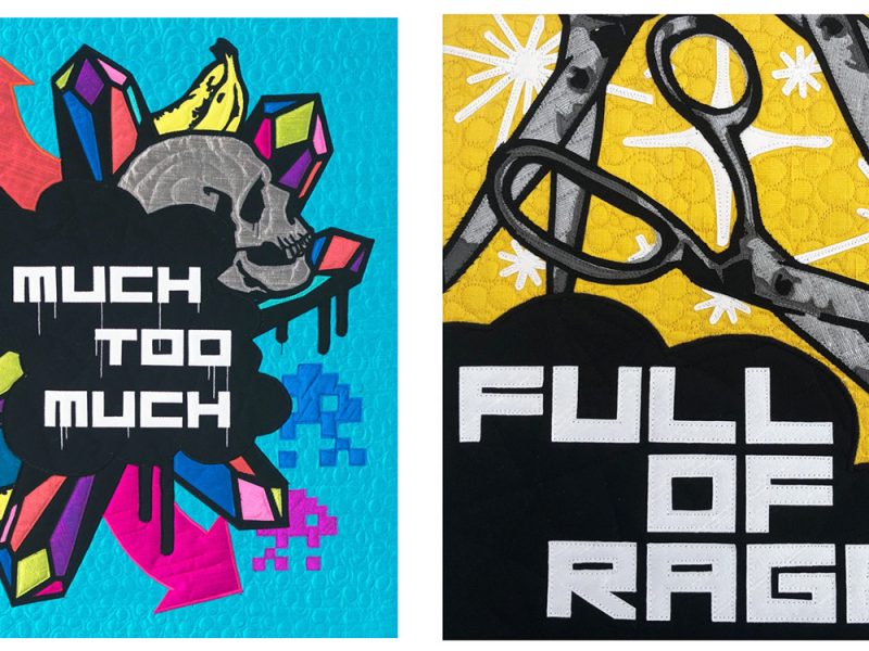 Quilts by Amy Ahlstrom/. Courtesy of The Drawing Room