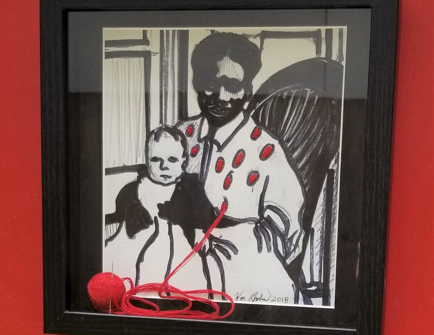 Enslaved African Woman with Child #1 by William Rhodes