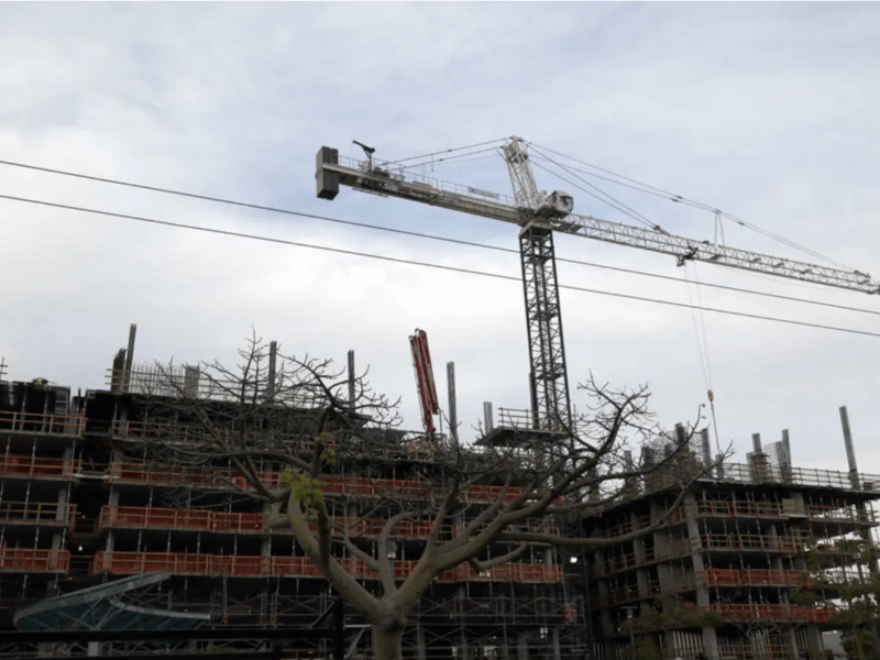 A housing project with some affordable housing included