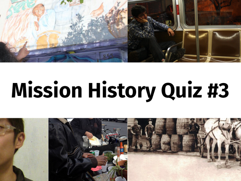 Quiz #3: More Monday morning Mission memory madness