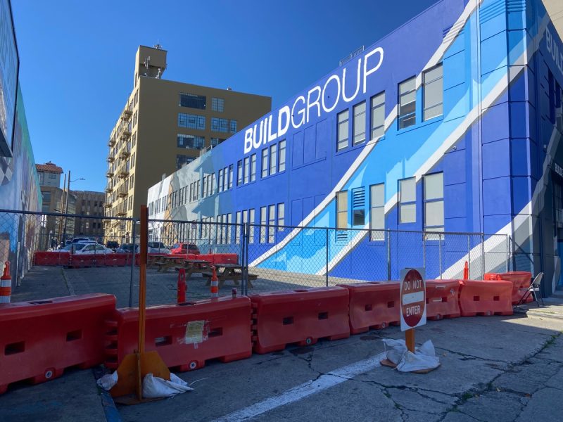 Barricades on Plum Street