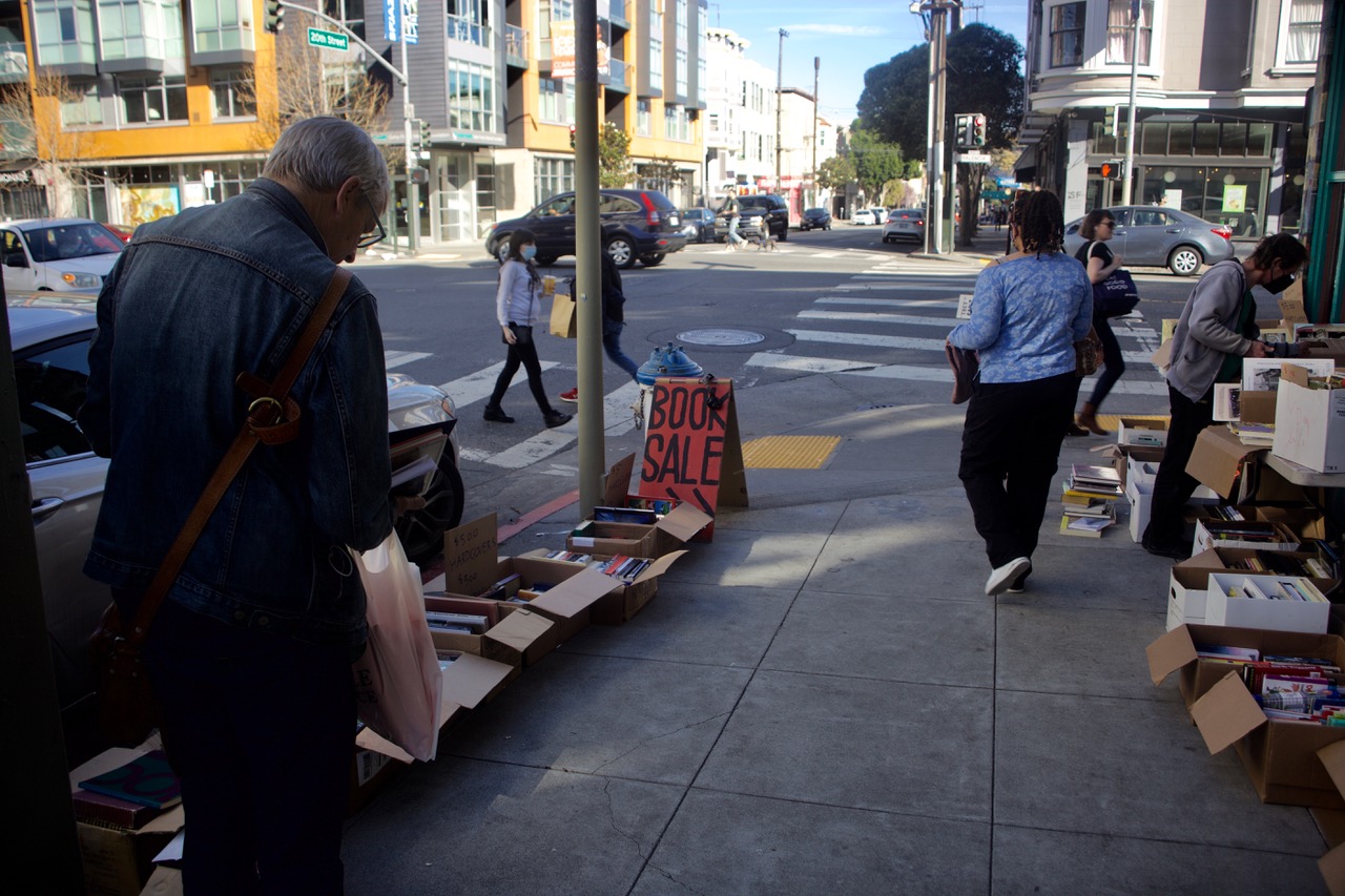 book sale at dog eared books