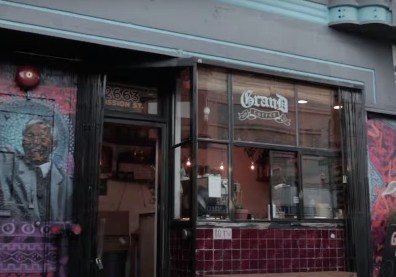 The storefront of Grand Coffee