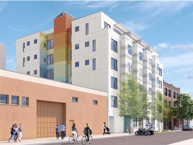 A simulation of the new housing development at 15th Street