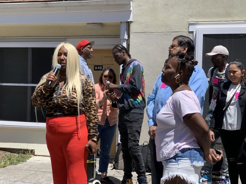 Protesters at Plaza East