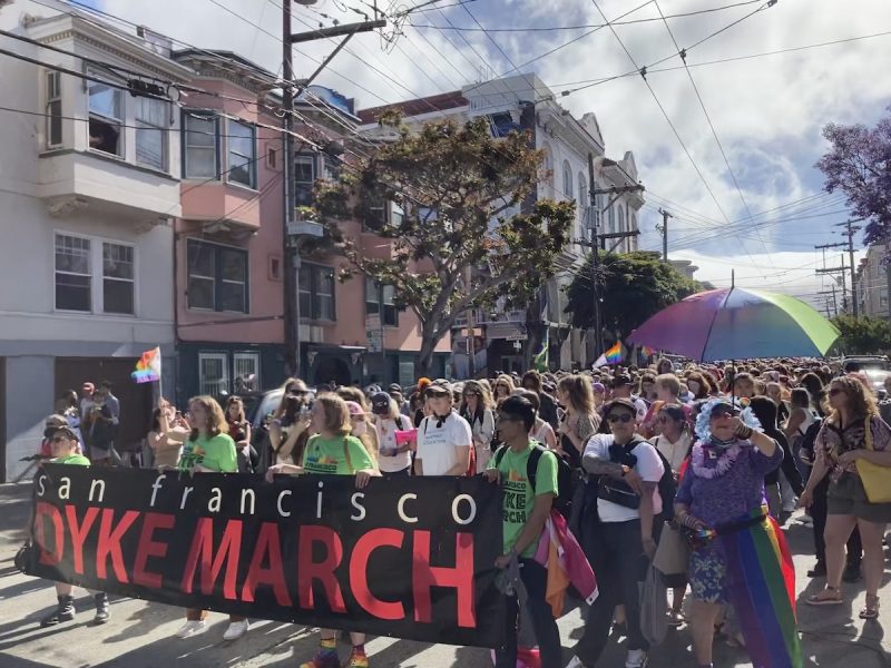 Marchers at the Dyke March