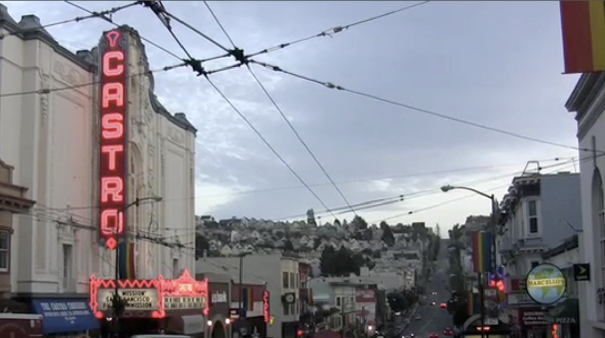 Looking south on Castro Street from Market Street
