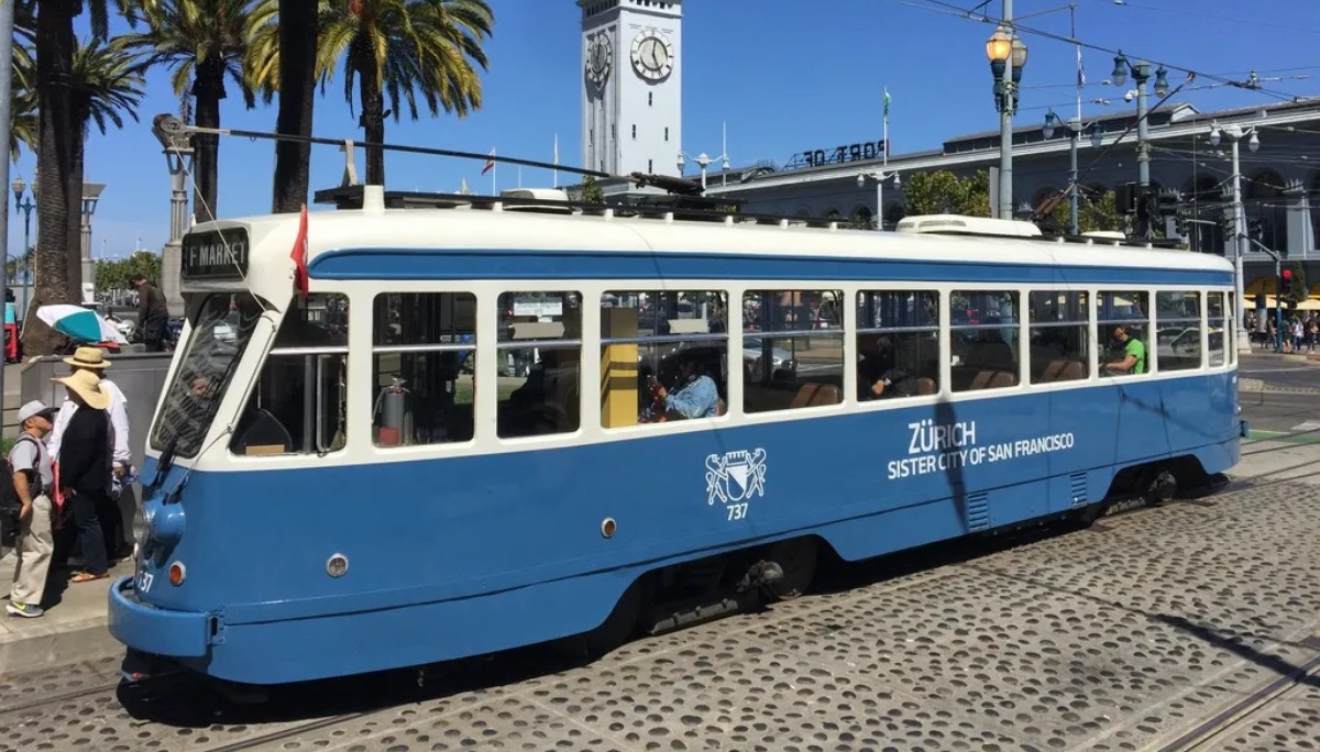 1950's tram. Photo c/o Market Street Railway