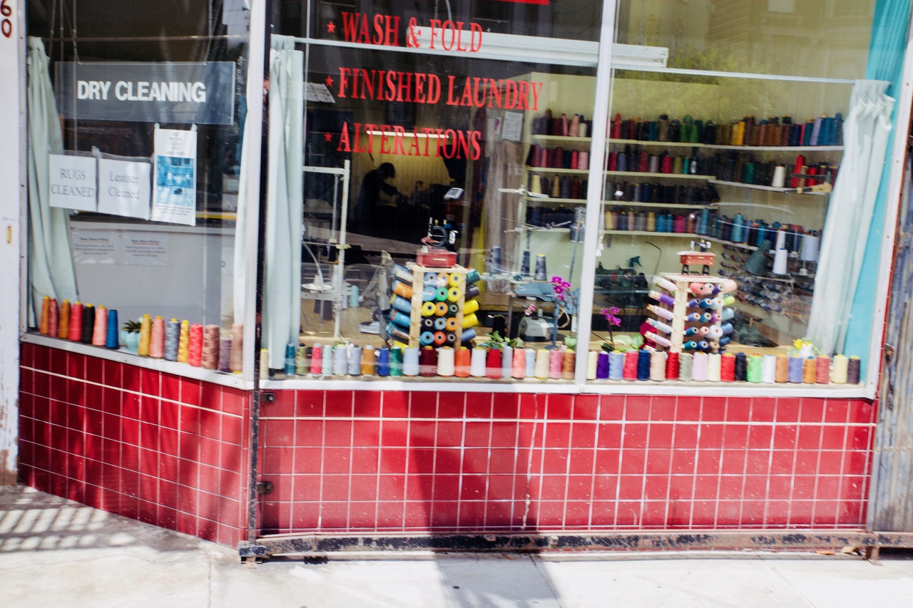 Facade of a dry cleaner